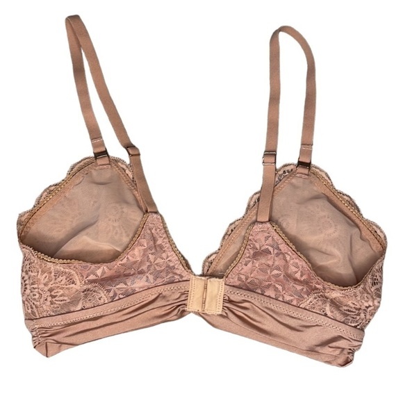 AERIE | WOMENS AERIE TAN LACE BRALETTE, SIZE SP - Picture 3 of 5